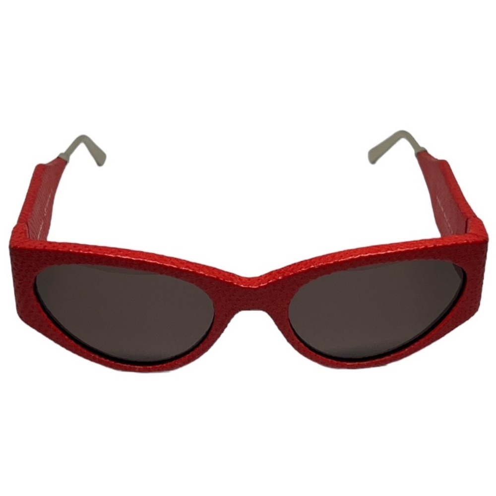 Ferragamo Leather Oversized Sunglasses Os